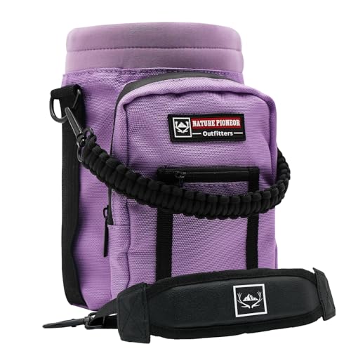 NATURE PIONEOR 26-128 oz Insulated Water Bottle Carrier Holder with Strap - color: Purple, size: 64oz