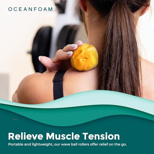 Oceanfoam Ball Roller - Lacrosse Ball Massage Ball Therapy (Pack of 5) - color: Pack of 5 (Mix)
