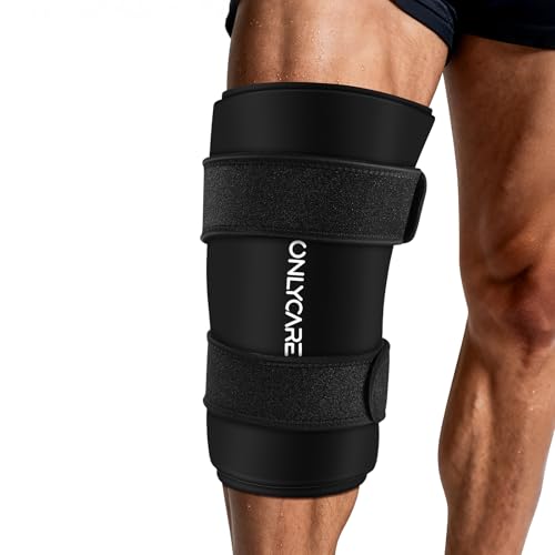 Knee Ice Pack, ONLYCARE Soothing Knee Compression Sleeve for Injuries, Upgraded Gel Cold Wrap, Hot & Cold Therapy, Reusable for Meniscus, Arthritis, ACL, MCL Pain Relief, Injury Recovery (S) - size: S, style: Knee