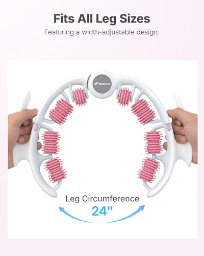 MERACH Cellulite Massage Tool, Push Pull Roller, Leg Massager - color: Pink