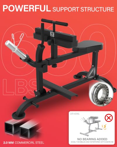 HVO Seated Calf Raise Machine,Dual Resistance System 660LBS - color: Black