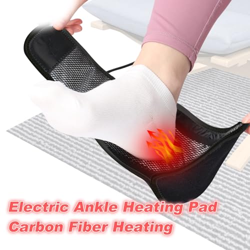 Plug in Heated Ankles Wrap Foot Heating Pad for Achilles Tendonitis Relief