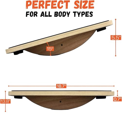 Yes4All Wooden Rocker Balance Board for Balance Training - color: Smartphone Board