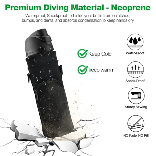 Carrier Bag for Owala FreeSip Insulated Water Bottle 32 oz,Black - color: Black, size: 32 Ounces