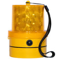 VULCAN Amber LED Emergency Warning Beacon - Portable - Magnetic and Battery-Operated - 24 LEDs - Photocell Technology - Operates in Low Light or Dark Conditions Only - color: Amber