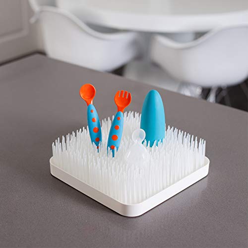 Boon Grass Countertop Drying Rack For Kitchen, Plastic - Winter White - color: White