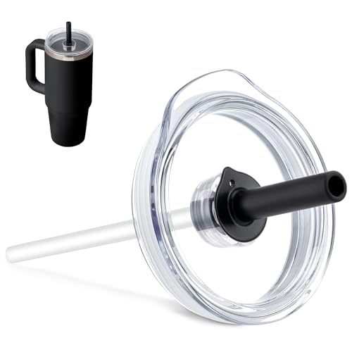 Press-In Tumbler Lid for Hydro Flask 32 40 oz Travel Tumblers - color: Black