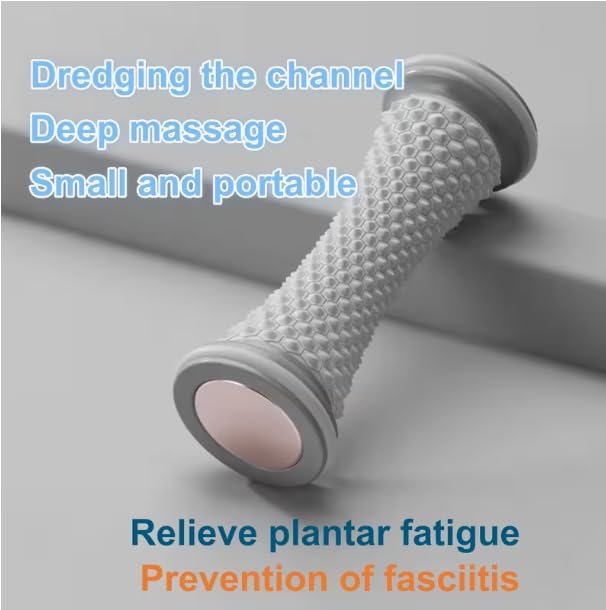 Foot Massager Roller, for Plantar Fasciitis Relief, Foot Massage Tools Portable, Deep Tissue Muscle Massage, for Foot Arch and Heel Pain - Grey