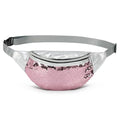 Holographic Sequined Fanny Packs for Women, Waist Belt Bag Fashion, Crossbody Bum Bag for Running, Red - color: Red
