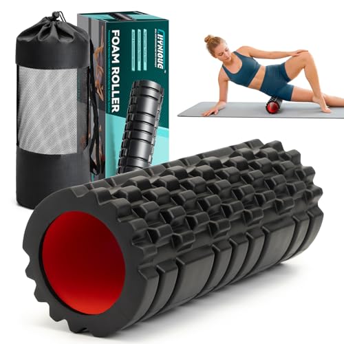 Foam Roller, Deep Tissue Muscle Massage for Exercise and Recovery - color: Black