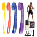 Resistance Exercise Bands Set Pull Up Assist Workout Fitness - size: 5-90lbs