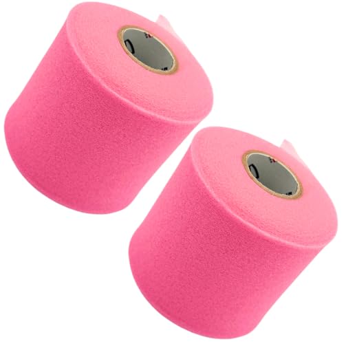 Shield Athletic Underwrap | 2 Roll Pack of PreWrap, Hair Tie, Headband, USA Made, Pre-Wrap Athletic Tape, 2.75" X 30 SYards, Foam Barrier, Flexible, Breathable - color: Pink