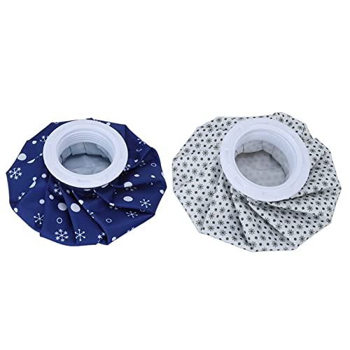 Sorandy 2pcs 6in Small Reusable Ice Bags Hot Water Bag with Cover, Ice Pack for Injuries, No Leak Waterproof Ice Pack Bags for Pain Relief, Swelling, Wisdom Teeth, Headache