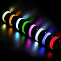 FANL 8/12/24 Pack LED Glow Bracelets, 8 Colors, Light Up Party Favors - color: 8 Pack – Black Bands with RGB Lights