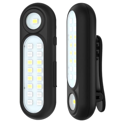Clip On Flashlight, Rechargeable Running Light for Runners and Dog Walking - color: 2 PCS