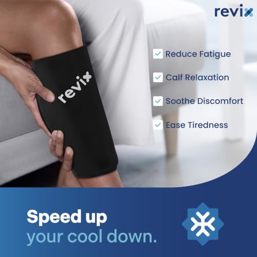 REVIX Calf Ice Packs Sleeve for Shin Splint Relief, Reusable Gel Pack