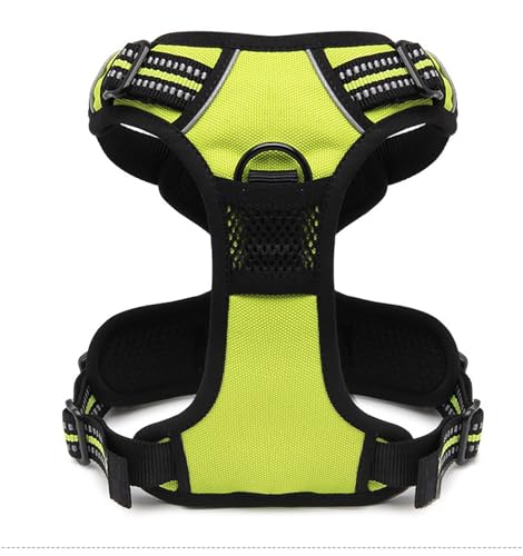 TRUE LOVE Adjustable No-Pull Dog Harness Reflective Vest, Neon Yellow, XS - color: Neon Yellow, size: XS