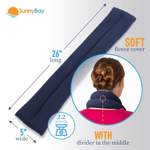 SunnyBay Heating Pad, Neck and Shoulder Wrap, 26 inch, Navy Blue - color: Navy Blue