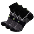 Zensah Grit 2.0 Compression Running Socks for Men and Women - color: 3 Pairs - Charcoal, size: Small