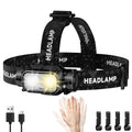 ATDOALL Rechargeable LED Headlamp, Lightweight Head Lamps for Adult Camping - size: 1 Pack