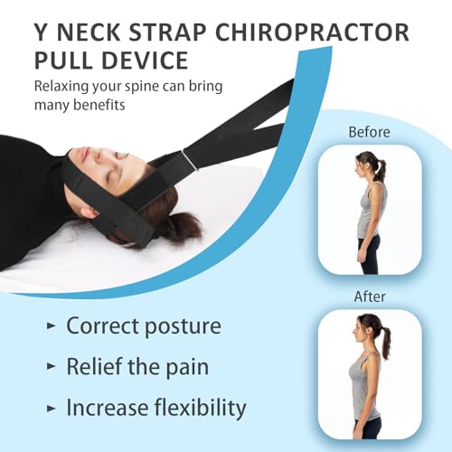 Y Neck Stretcher Strap, Cervical Traction Device with Handle