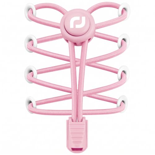 RJ-Sport Tieless Elastic Shoe Laces for Adults and Kids - color: Number 011 - Light Pink