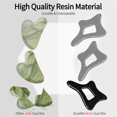 Body Gua Sha Tool Large Gua Sha Body Tool Cellulite Massage Tool (Resin) - color: Black