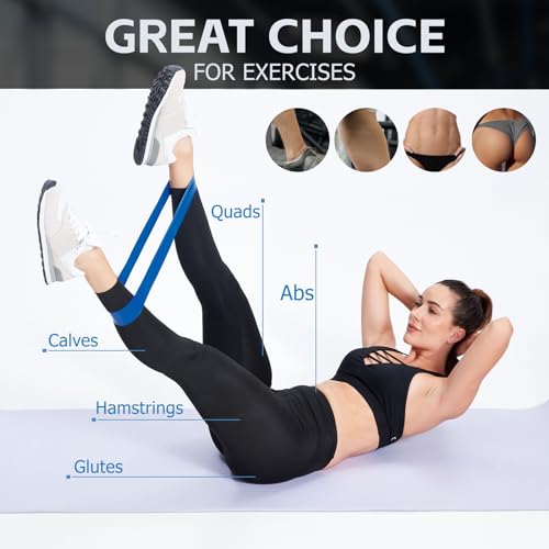Lianjindun Loop Resistance Exercise Bands Set for Home Gym, Set of 5 - color: Colour Set