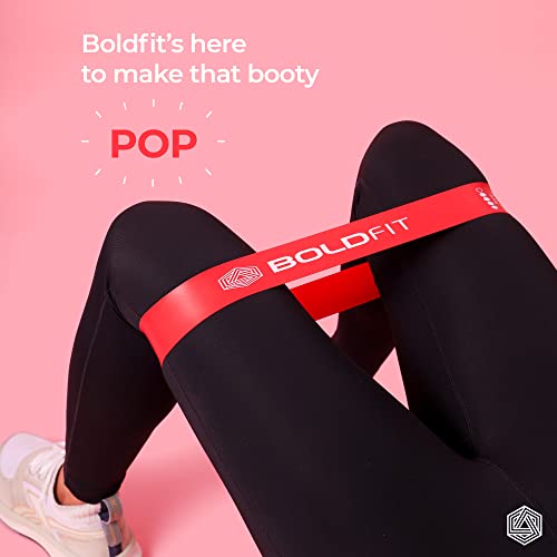 Boldfit Resistance Bands Mini Loop Set, Multicolor, Pack of 5