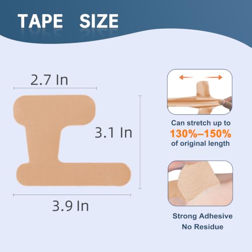 Precut Kinesiology Tape for Thumb, Left Hand, 40 Pcs, Beige - color: Beige, size: Left Hand