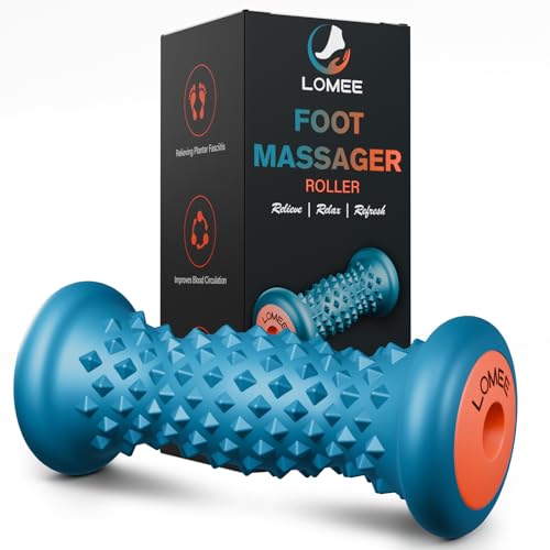 Foot Roller Massager for Plantar Fasciitis, Foot Arch and Heel Pain Relief - color: Cyan