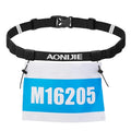TRIWONDER Running Bib Holder Race Belt Runner Bib Strap Race Number Belt for Triathlon, Marathon, Running, Cycling (Black) - color: 01 Black