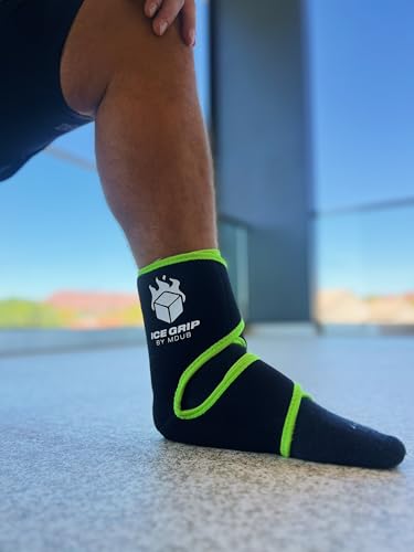Foot Ankle Hot & Cold Ice Wrap Post Surgery Compression Reusable Gel Pack for Injury Flexible for Inflamation, Post-Surgery, Ankle, Foot, Soccer, Basketball, Recovery Relief Therapy