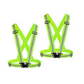 Chiwo Reflective Vest Running Gear 2Pack, High Visibility Safety Vest - color: Green
