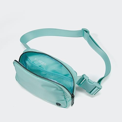 Pander Crossbody Belt Bag for Women and Men, Travel and Everyday Use - color: Pale Turquoise