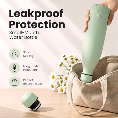 Konokyo 25 oz Insulated Stainless Steel Water Bottle, Marble Jade - color: Marble-Jade, size: 25 Ounces