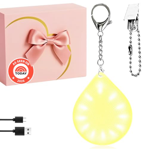 Tubasion 2-in-1 Purse Light with Clip & Hook, USB-C Rechargeable Handbag Light, Ultra Bright Bag Lights for Purses, Upgraded Automatic Sensor Purse Must Haves Accessories Gift for Women Girls - style: Teardrop_1Pack with Gift-Box