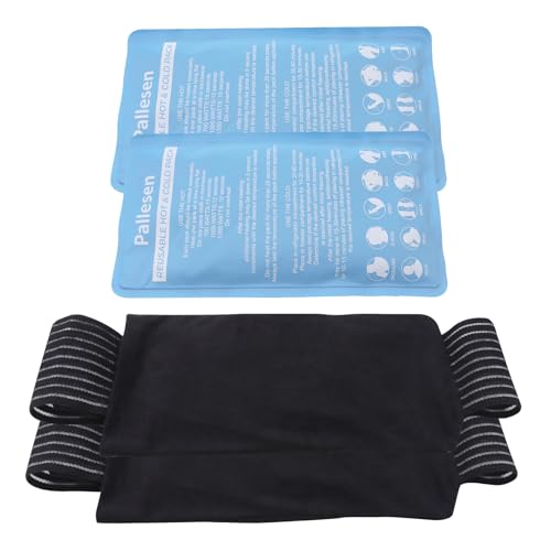 Pallesen Ice Packs, Ice Packs for Injuries Reusable, Cold Packs for Injuries, with Wrap, Flexible Therapy, Soft Gel Pack, Cold Compress for Pain Relief, Blue - color: Blue