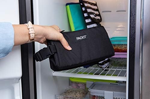PackIt Freezable Snack Box, Black - color: Black, size: Medium