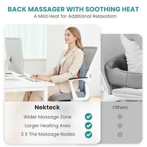 Nekteck Shiatsu Foot Massager with Heat for Plantar Fasciitis - color: Gray