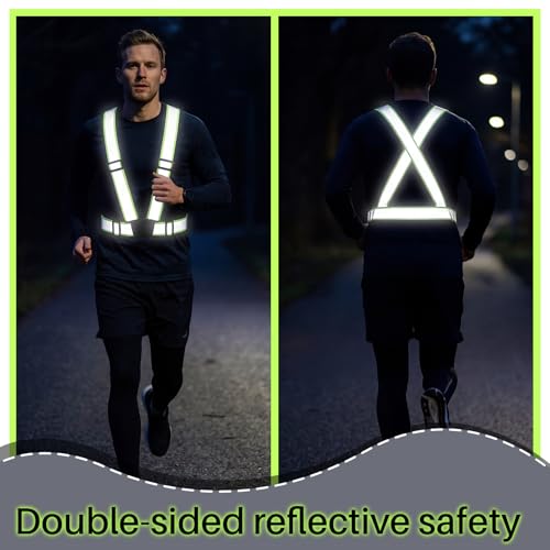 Hercicy Reflective Running Vest, Safety Vest Strap