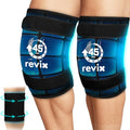 REVIX 2 Packs XXXL Knee Ice Pack Wrap for Meniscus & ACL, 45Min, 20"×10.7" - style: 2 Packs