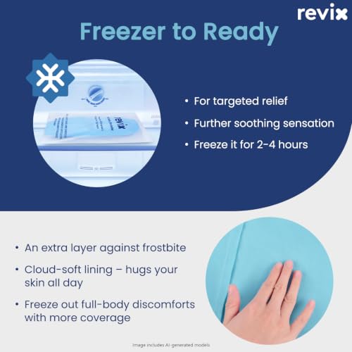 REVIX Extra Large Gel Ice Packs Reusable, 2 Packs Cold Compress - color: Blue, size: Extra Large 14 x 7 Inch