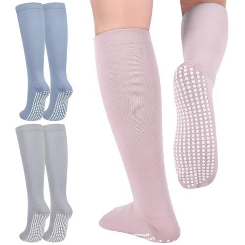 3 Pair Non Slip Compression Socks Women Men - color: Light Color, style: Minimalist