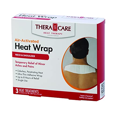 TheraCare Air-Activated Heat Wrap, Neck, Wrist & Shoulder, 3 Count - size: 3 Count (Pack of 1)