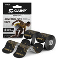 Kinesiology Tape, 40 Count Precut Strips 2 Rolls Original Cotton Tape - color: Black, size: 2 Rolls