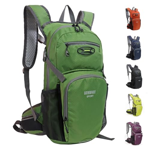 Hiking Daypack 15L Lightweight Waterproof Backpack - color: Olive
