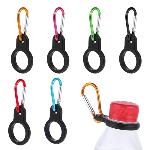 6 PCS Silicone Water Bottle Carrier, Camping, Traveling