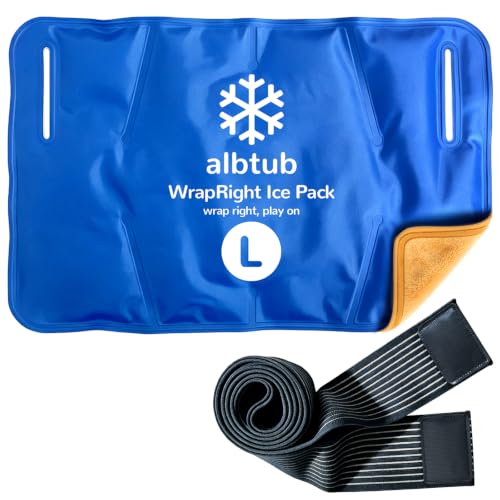 Hands-Free Ice Pack for Injuries Reusable, 10"×16" Flexible Cold Therapy - size: Hands-free L
