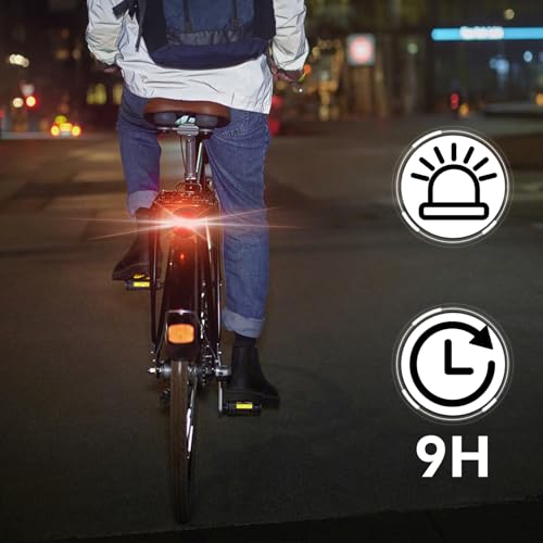 LE228 (Mini) — Red LED USB Rechargeable Strobe Beacon | Selectable Rotation & Flash Modes | Strong Magnetic Base for Car • Truck • Emergency • Construction | Energy Class A++ - color: Red